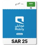 Mobily Recharge Saudi Arabia (SA) 25 SAR