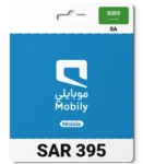 Mobily Recharge Saudi Arabia (SA) 395 SAR