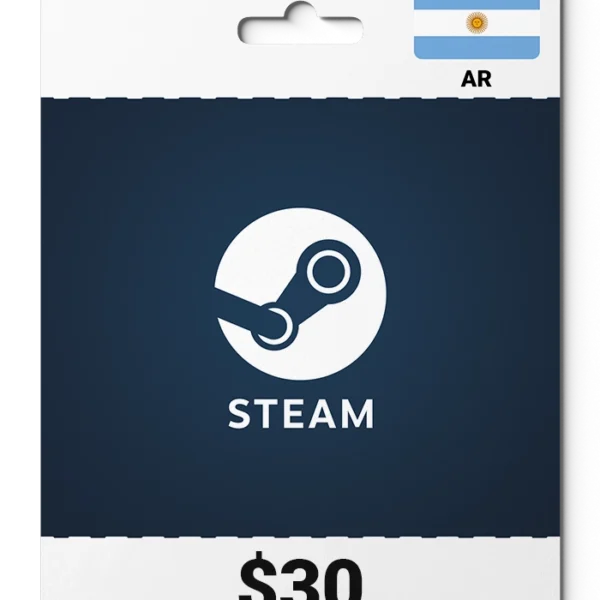 Steam Wallet Card Argentina (AR) 30 USD