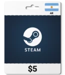 Steam Wallet Card Argentina (AR) 5 USD